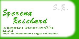 szerena reichard business card